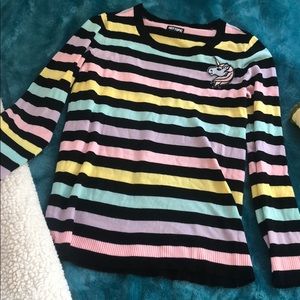 Long sleeve rainbow top